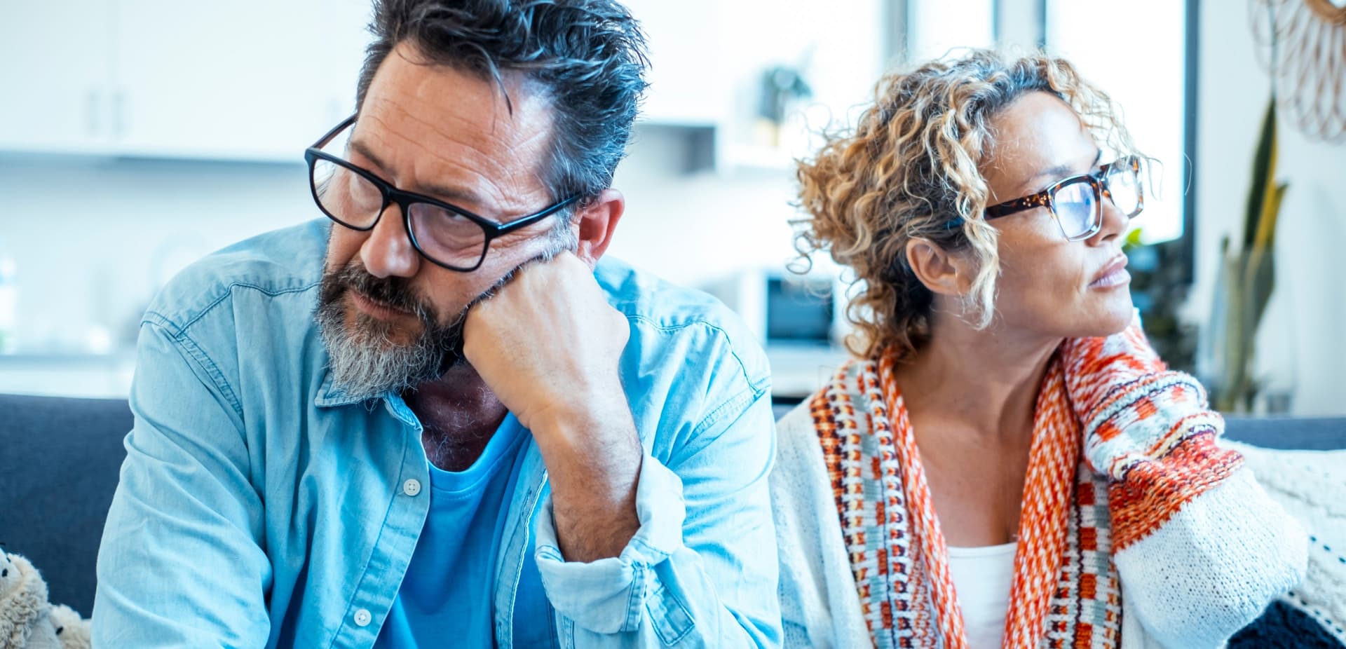 Man struggling with low testosterone symptoms