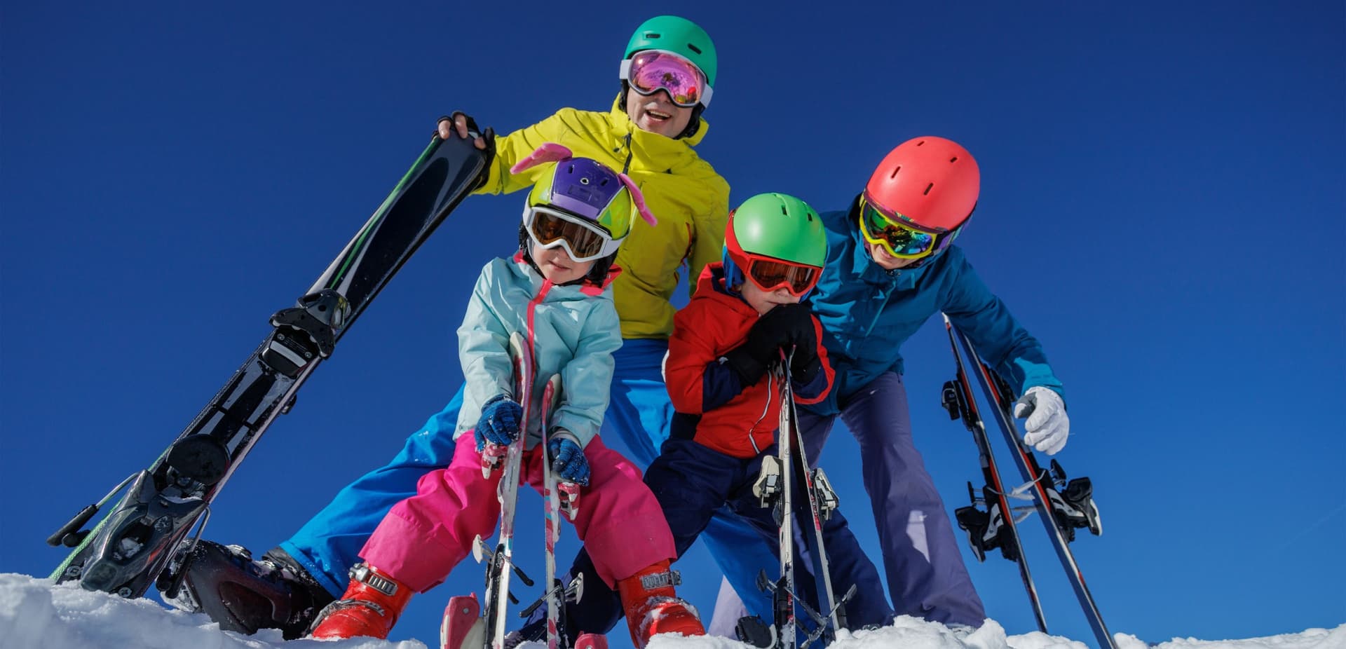 family skiing together after reduced inflammation with peptide therapy provo utah