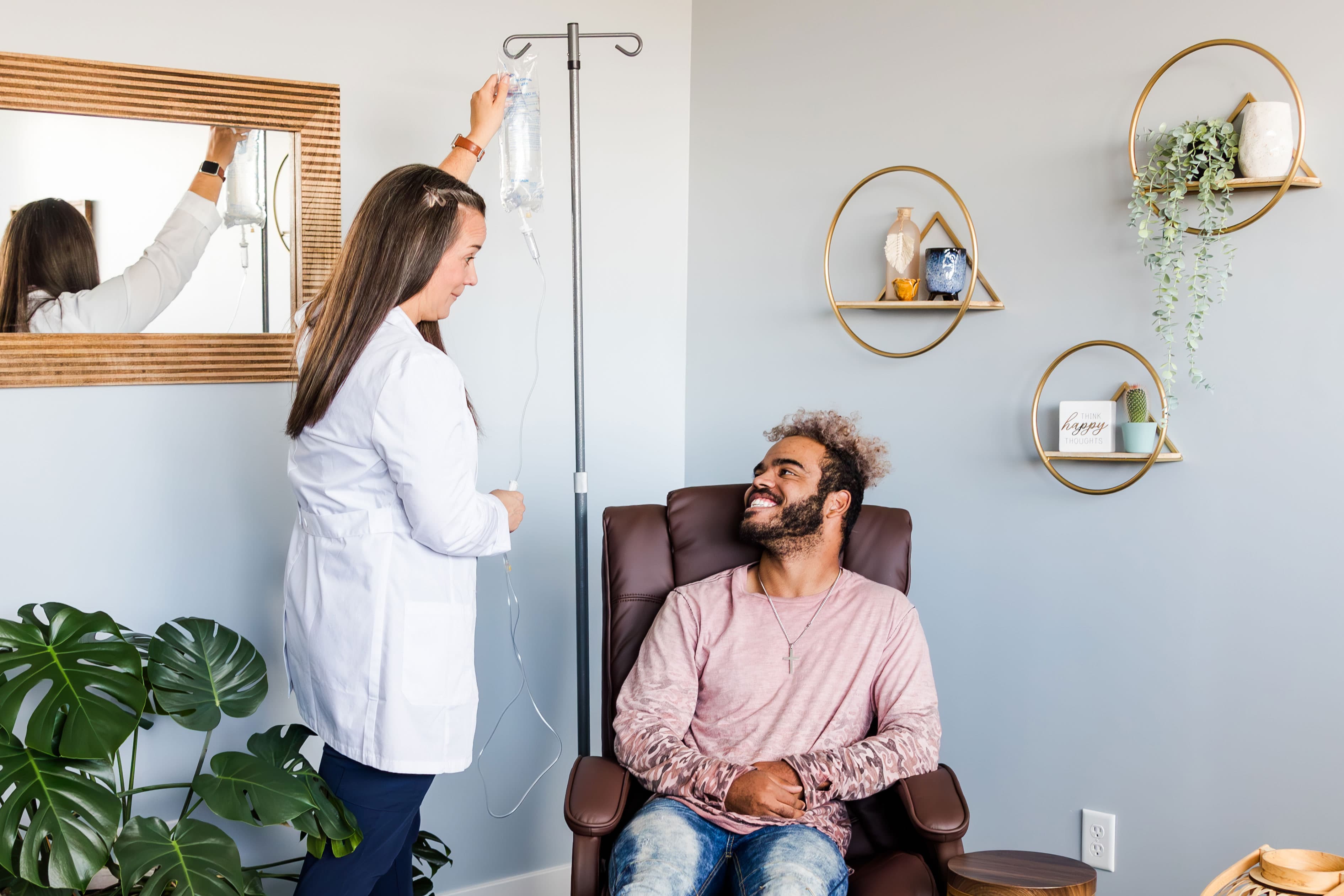 Man receiving IV Therapy at Avara Medical in Provo, Utah