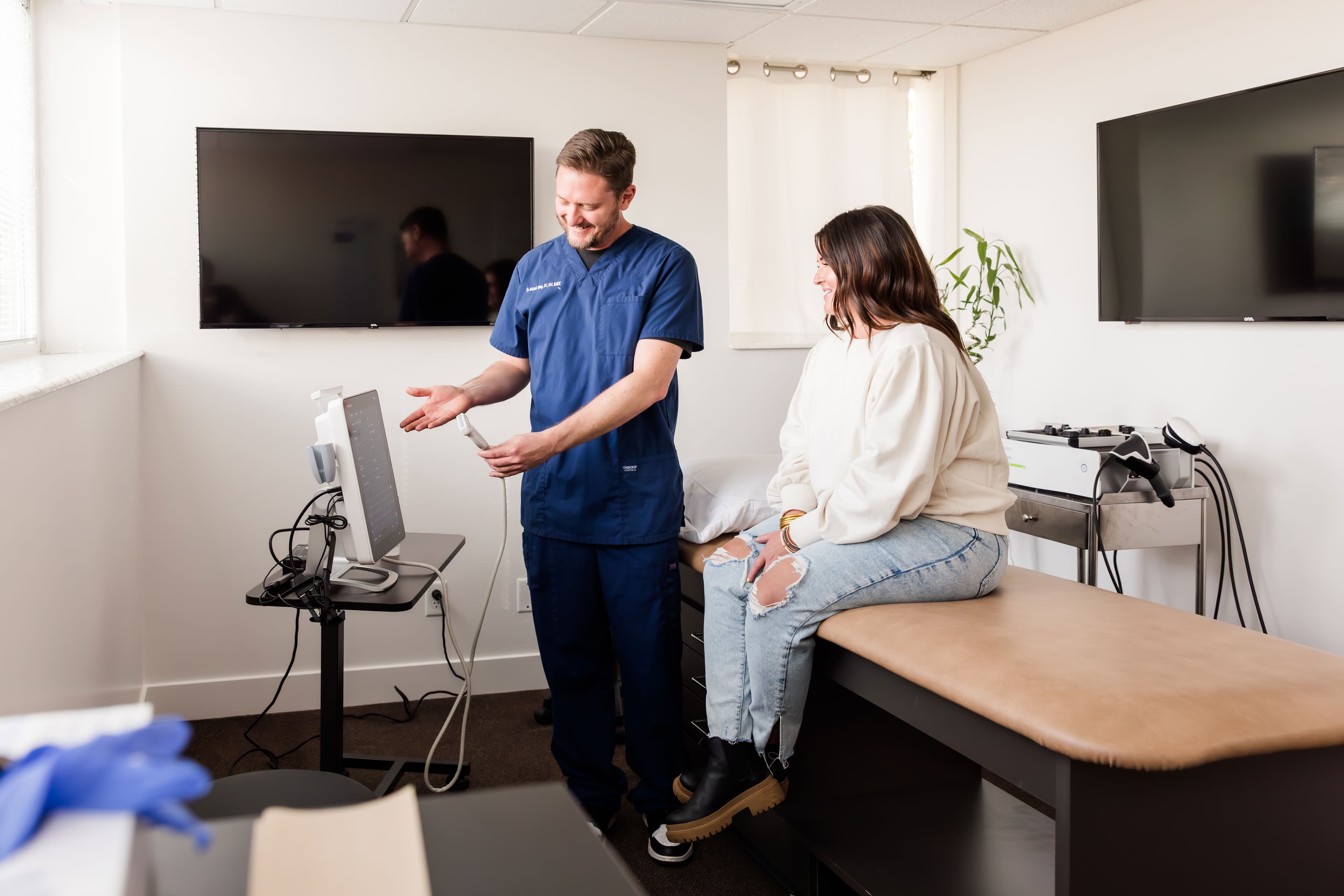 Woman receiving peptide therapy at Avara Medical in Provo, Utah